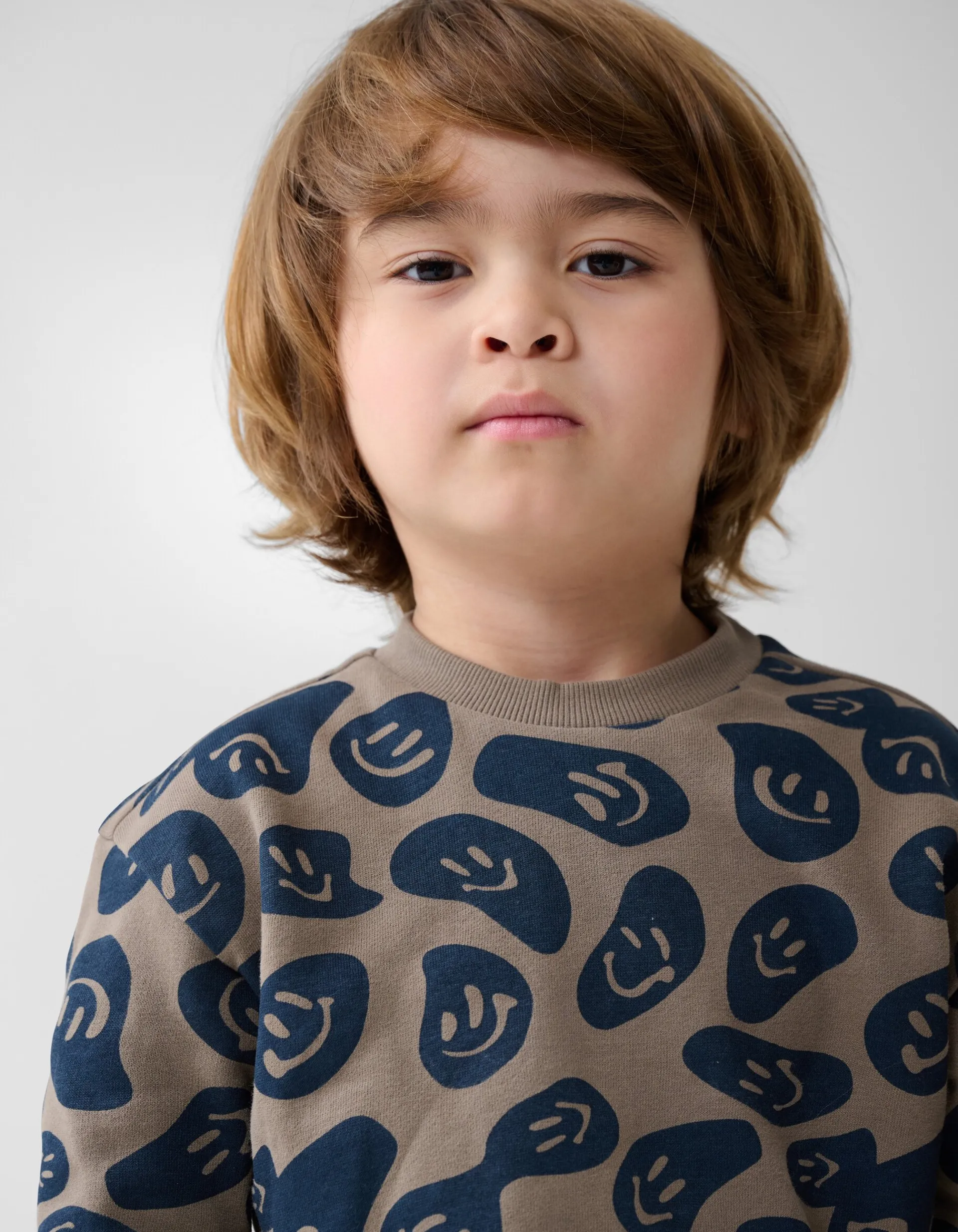Shoeby Printed Sweater Bruin< Gebreide Truien|Sweaters