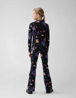Shoeby Printed Top Zwart< Tops Lange Mouw