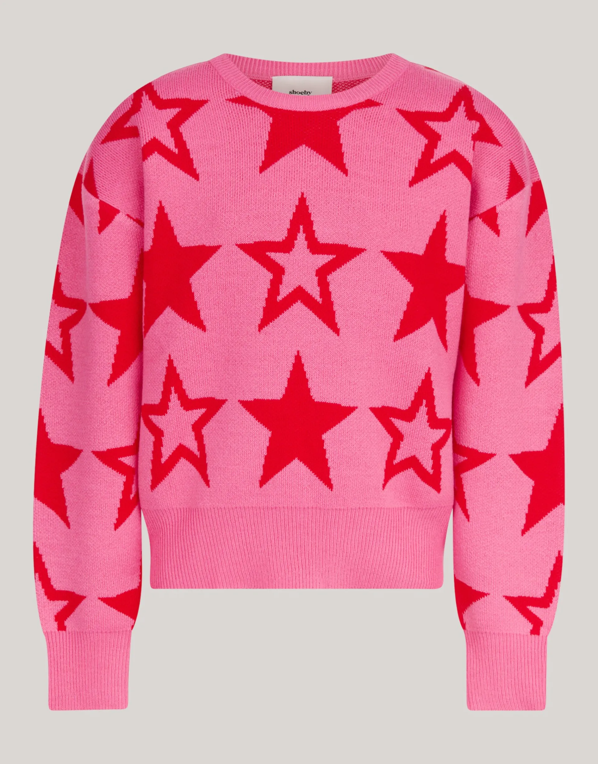 Shoeby Printed Trui Roze< Gebreide Truien