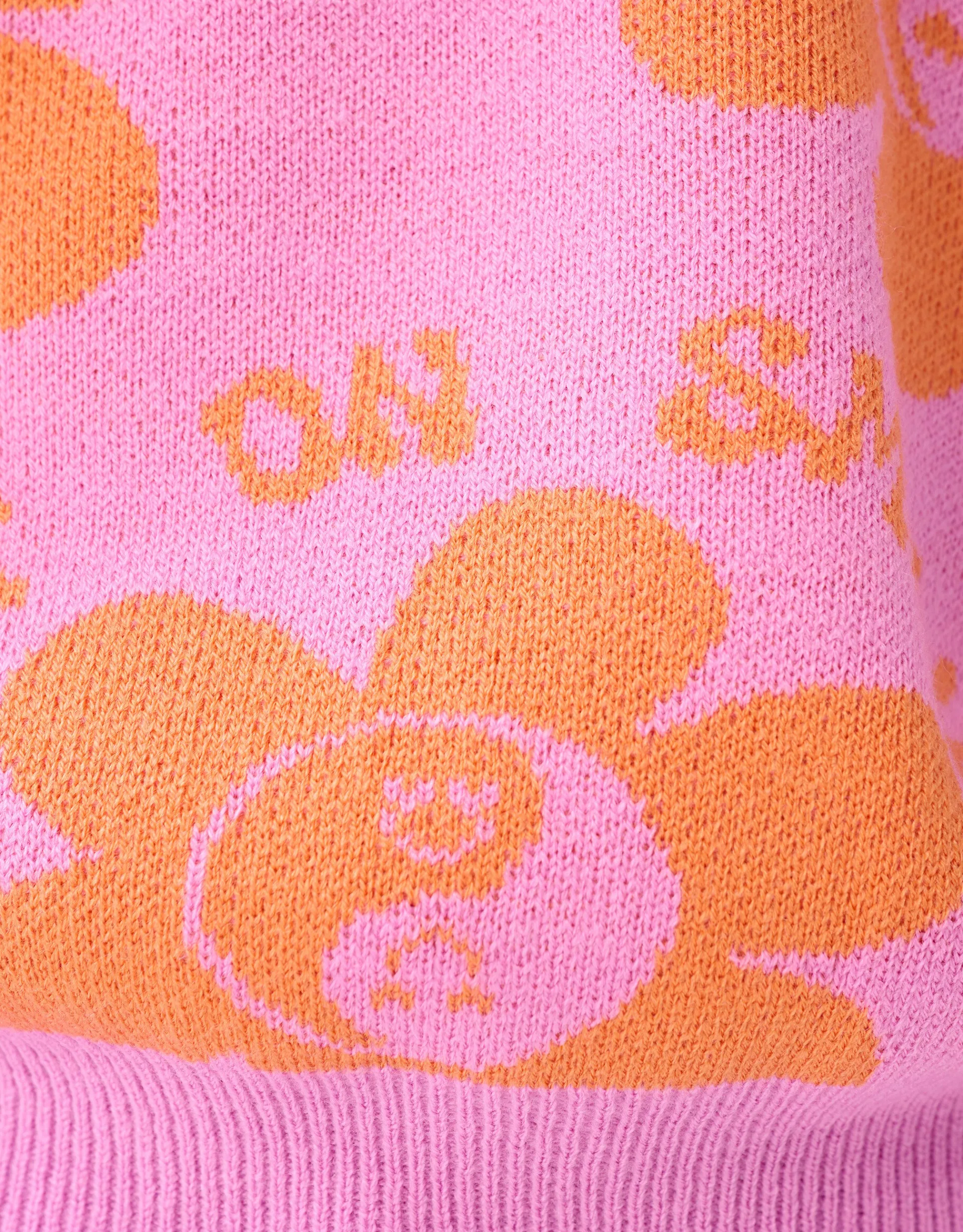 Shoeby Printed Trui Roze< Gebreide Truien