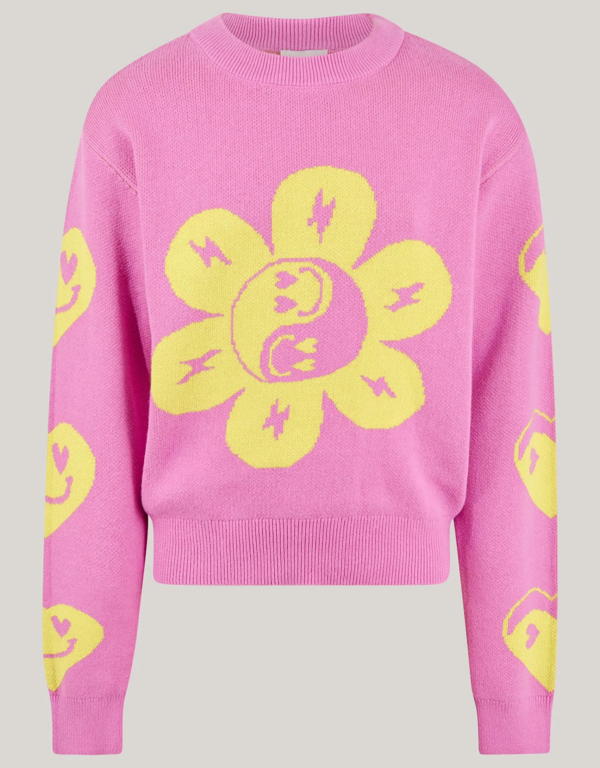 Shoeby Printed Trui Roze< Gebreide Truien