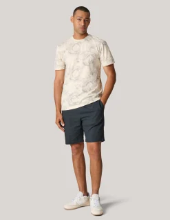 Shoeby Printed T-shirt Gebroken Wit<Heren T-Shirts En Polo's