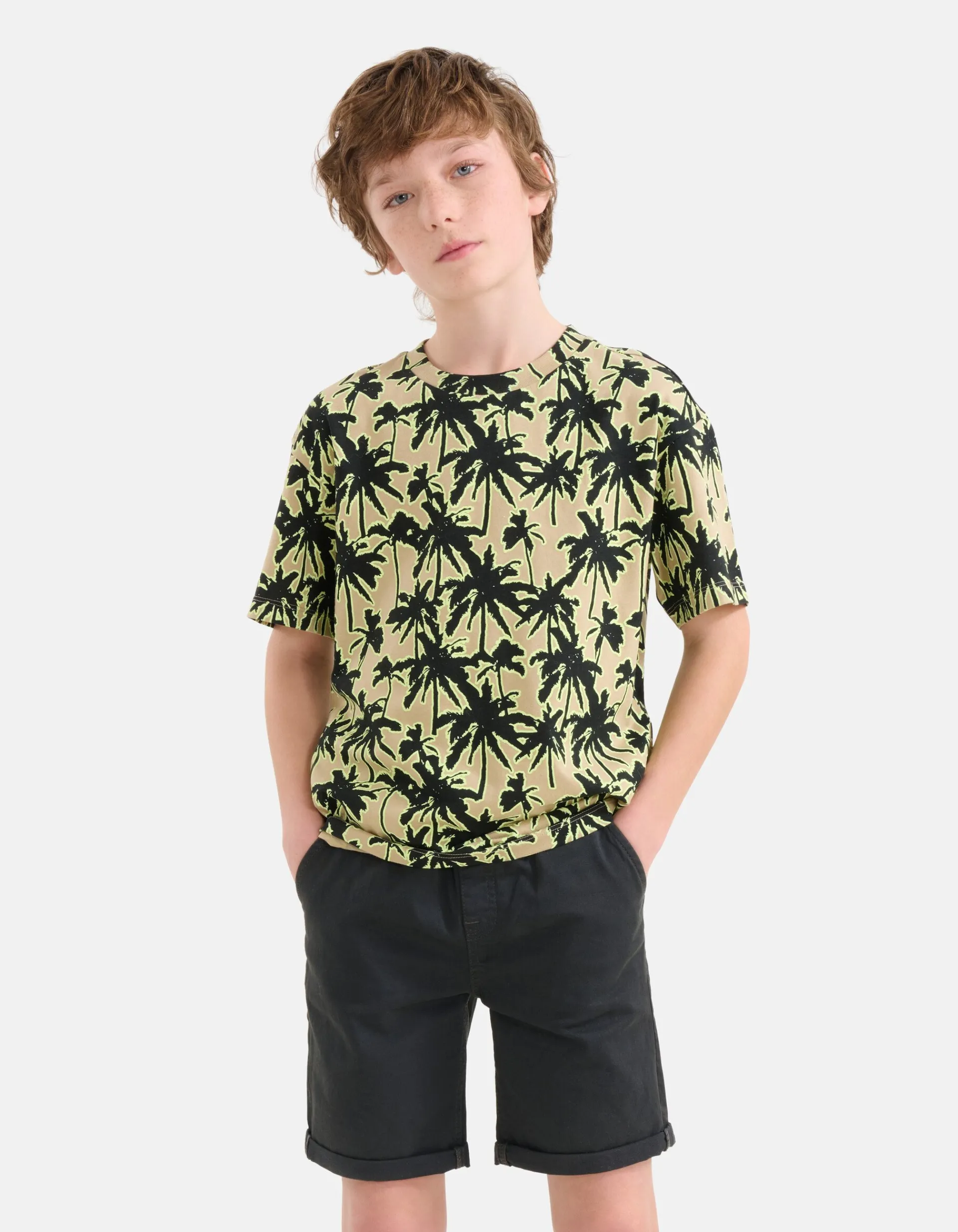 Shoeby Printed T-shirt Zand< T-Shirts