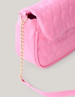 Shoeby Quilted Heart Tas Roze< Tassen