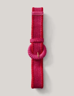Shoeby Raffia Riem Roze<DAMES Riemen