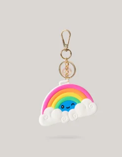Shoeby Regenboog Bag Tag Multicolor< Sleutelhangers