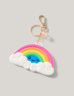 Shoeby Regenboog Bag Tag Multicolor< Sleutelhangers