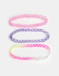 Shoeby Regenboog Choker Set< Sieraden