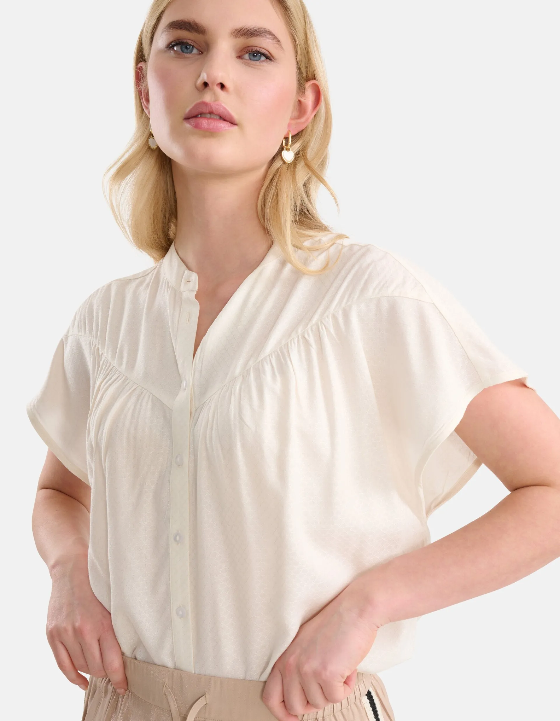 Shoeby Relaxed Fit Top Gebroken Wit<DAMES Tops
