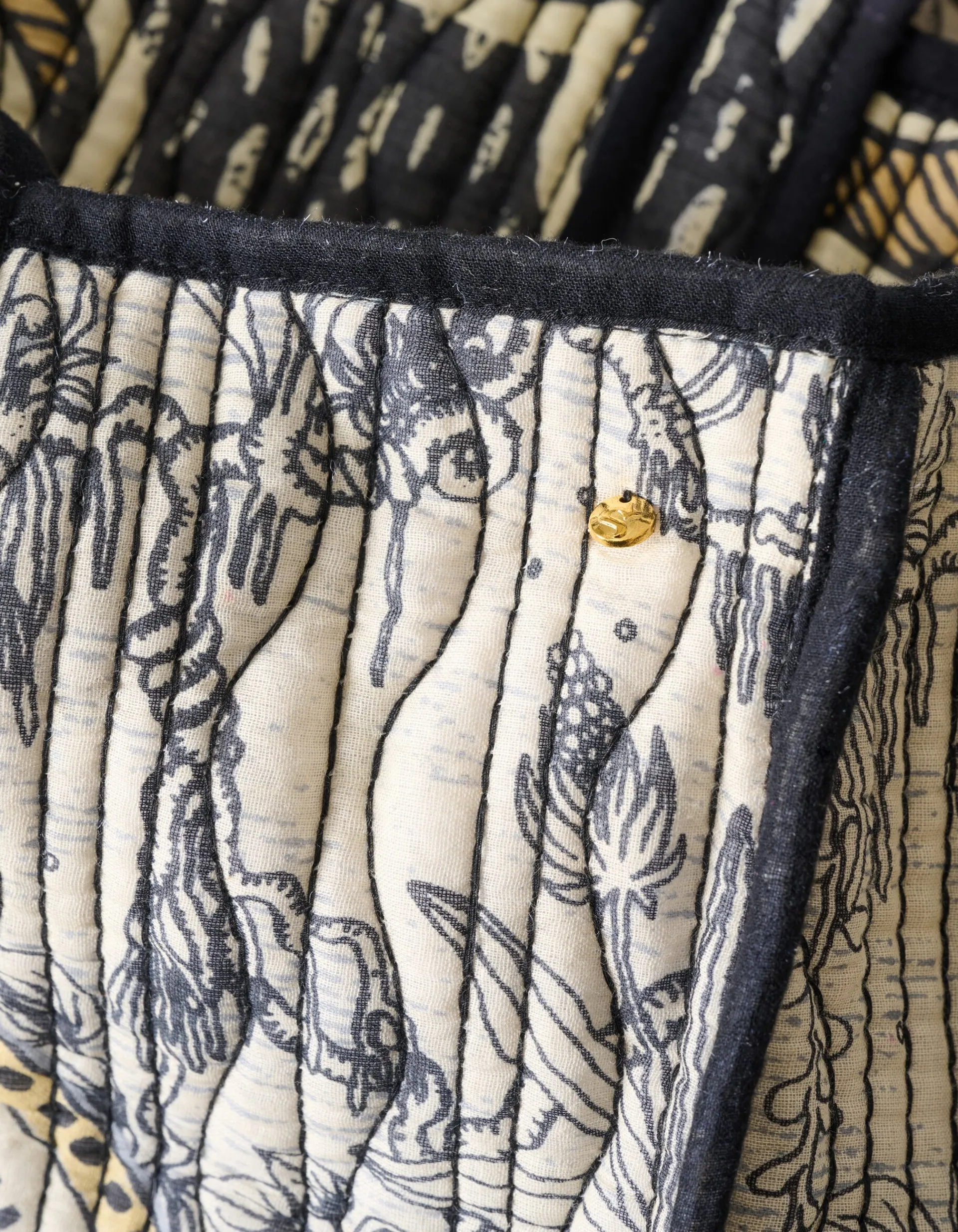 Shoeby Reversible Printed Shopper Gebroken Wit/Zwart<DAMES Tassen