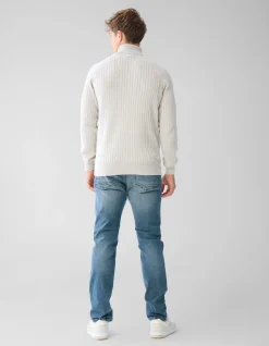 Shoeby Rib Coltrui Zand<Heren Truien En Sweaters