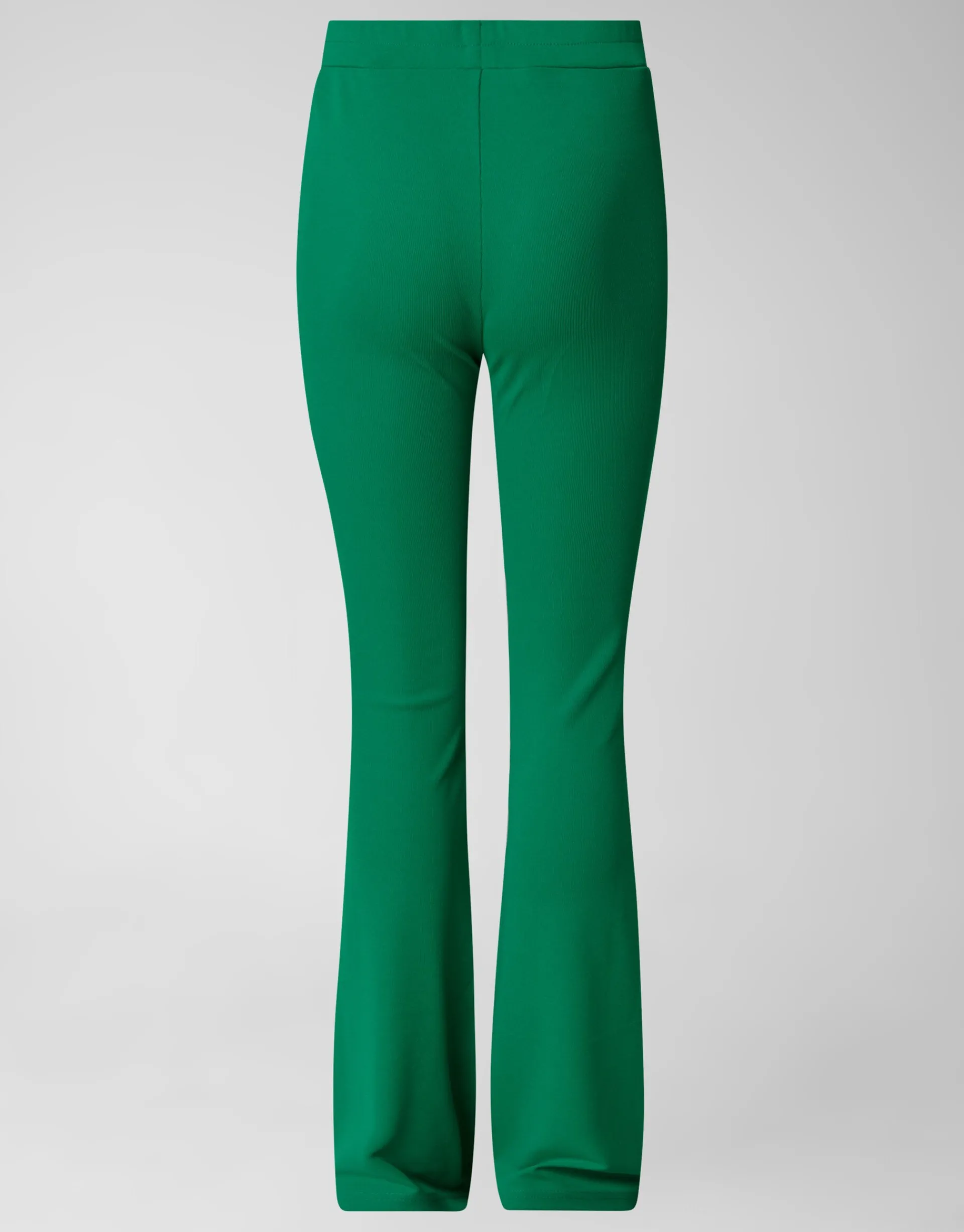 Shoeby Rib Flared Legging Groen< Broeken
