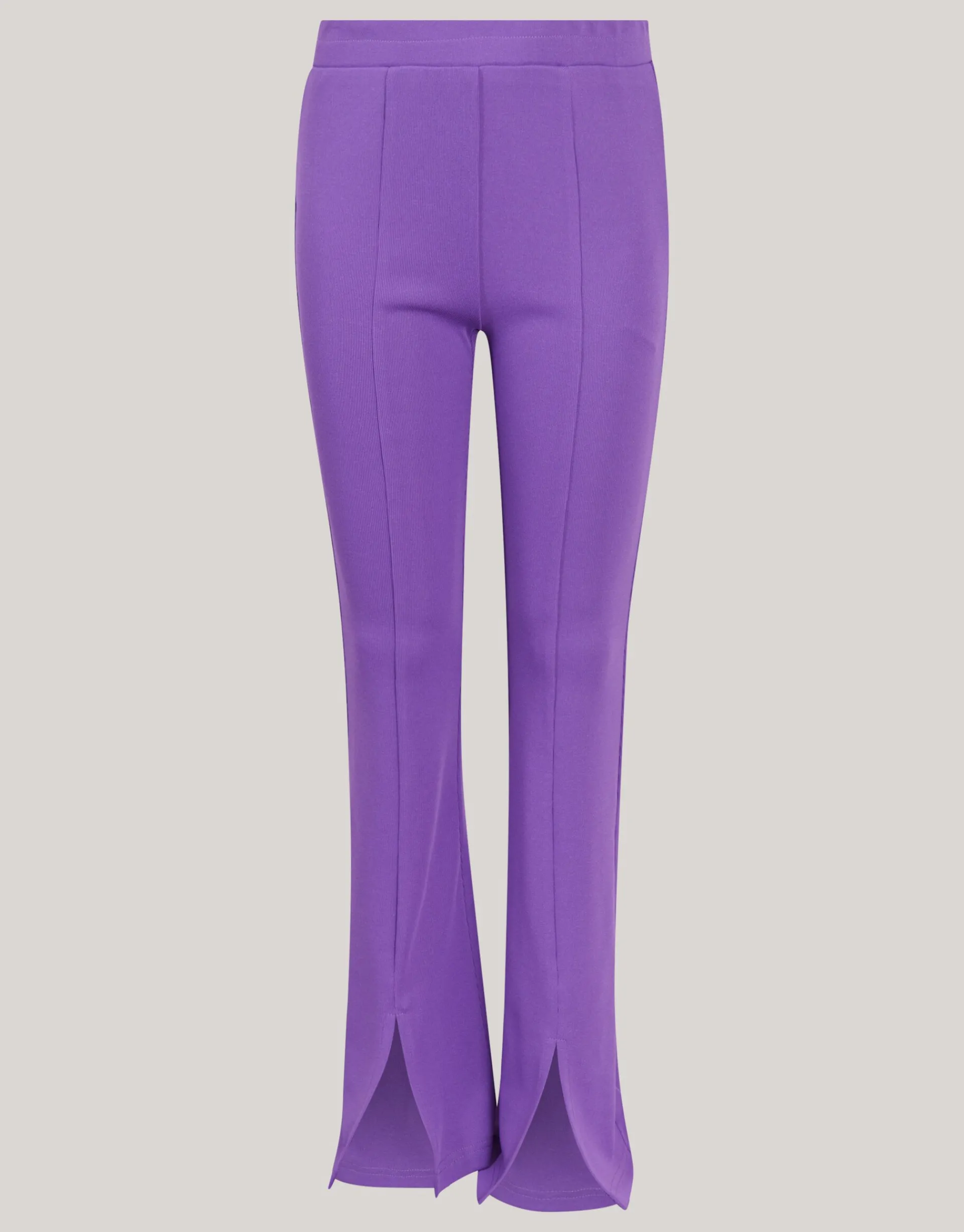 Shoeby Rib Flared Legging Paars< Broeken
