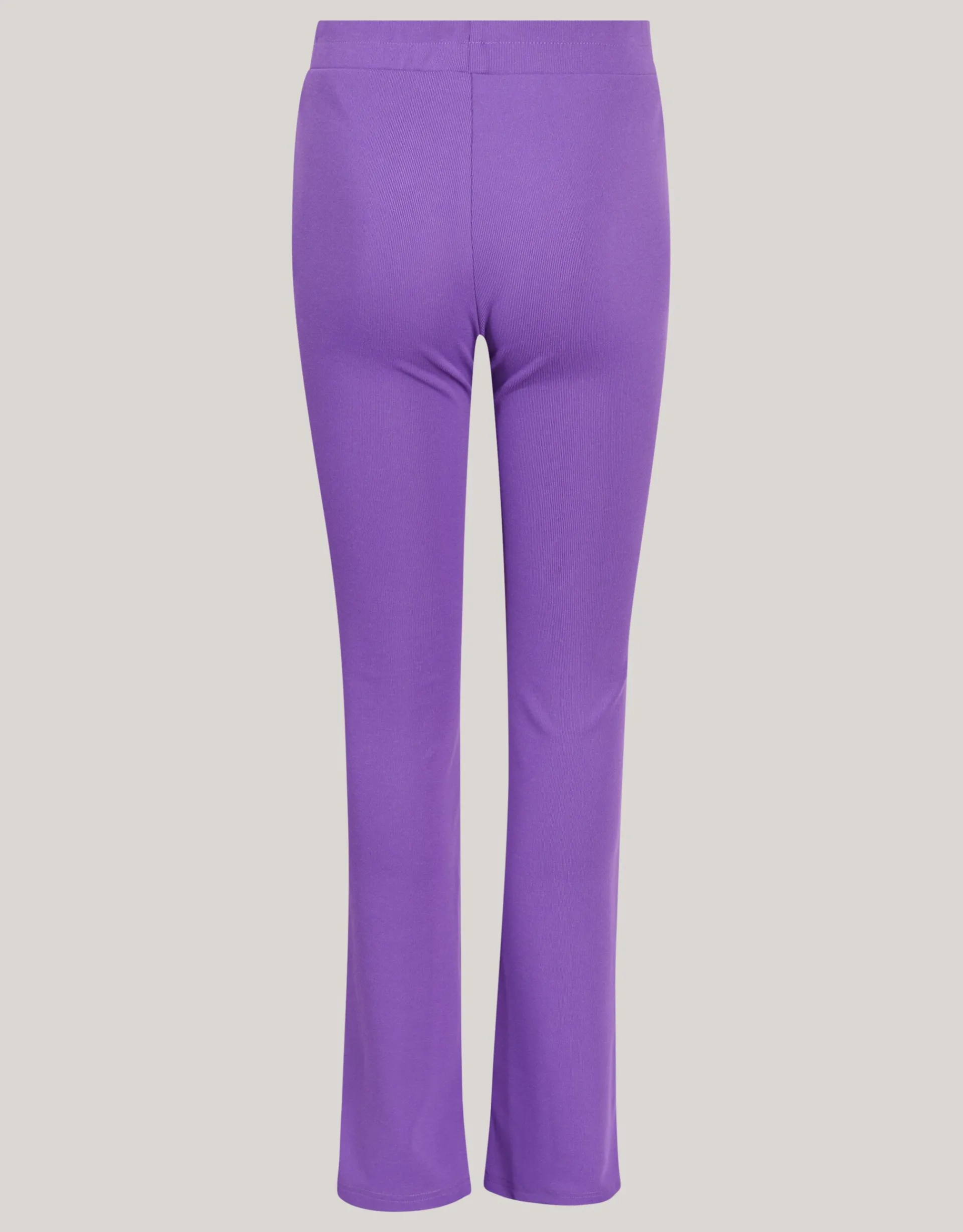 Shoeby Rib Flared Legging Paars< Broeken