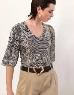 Shoeby Rib Jersey Ruffle Top<DAMES Tops