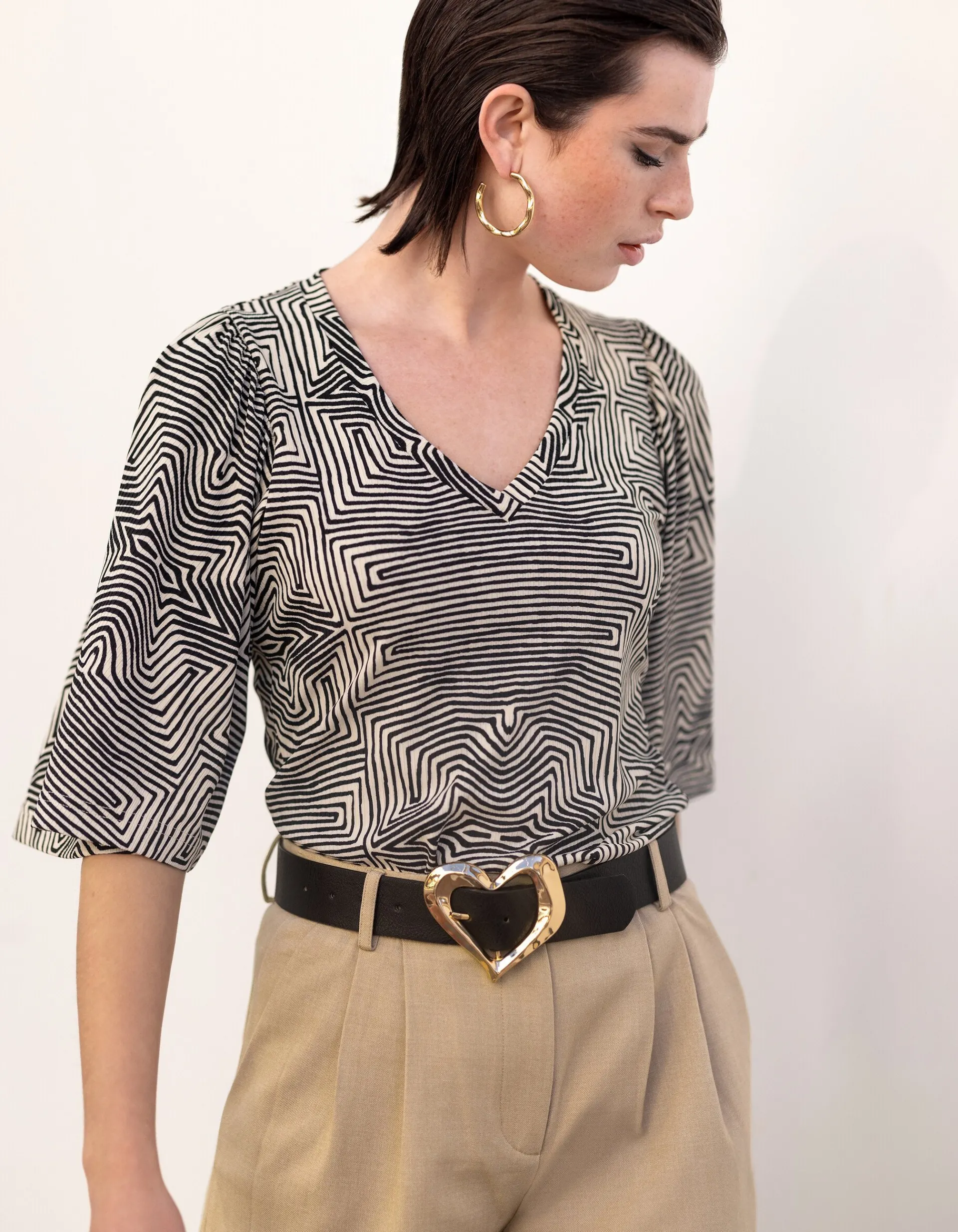 Shoeby Rib Jersey Ruffle Top<DAMES Tops
