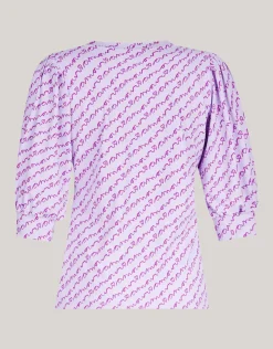 Shoeby Rib Jersey Top Licht Paars<DAMES T-Shirts