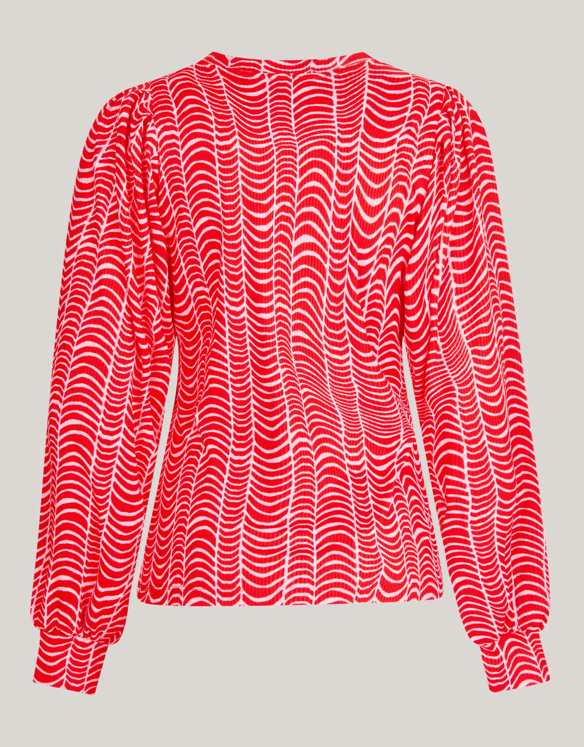 Shoeby Rib Jersey Top Rood<DAMES Tops