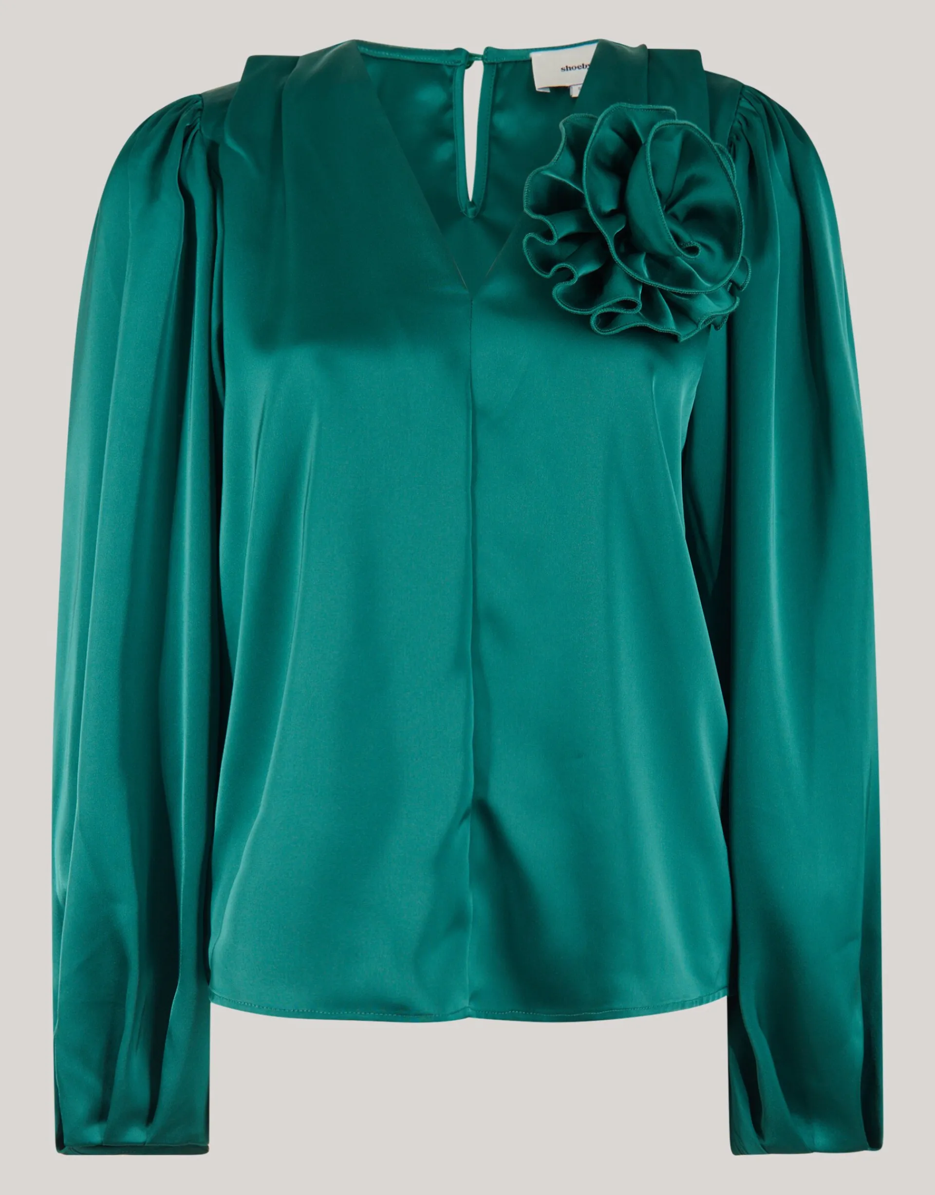 Shoeby Roos Blouse Donkergroen<DAMES Blouses