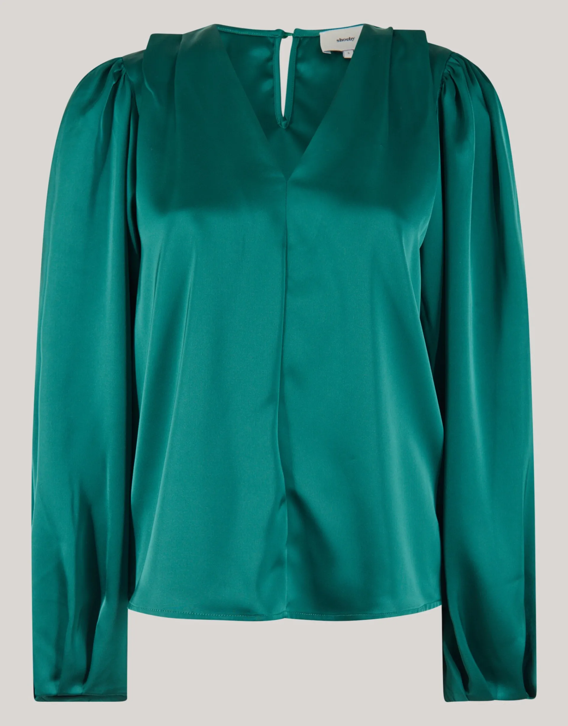 Shoeby Roos Blouse Donkergroen<DAMES Blouses
