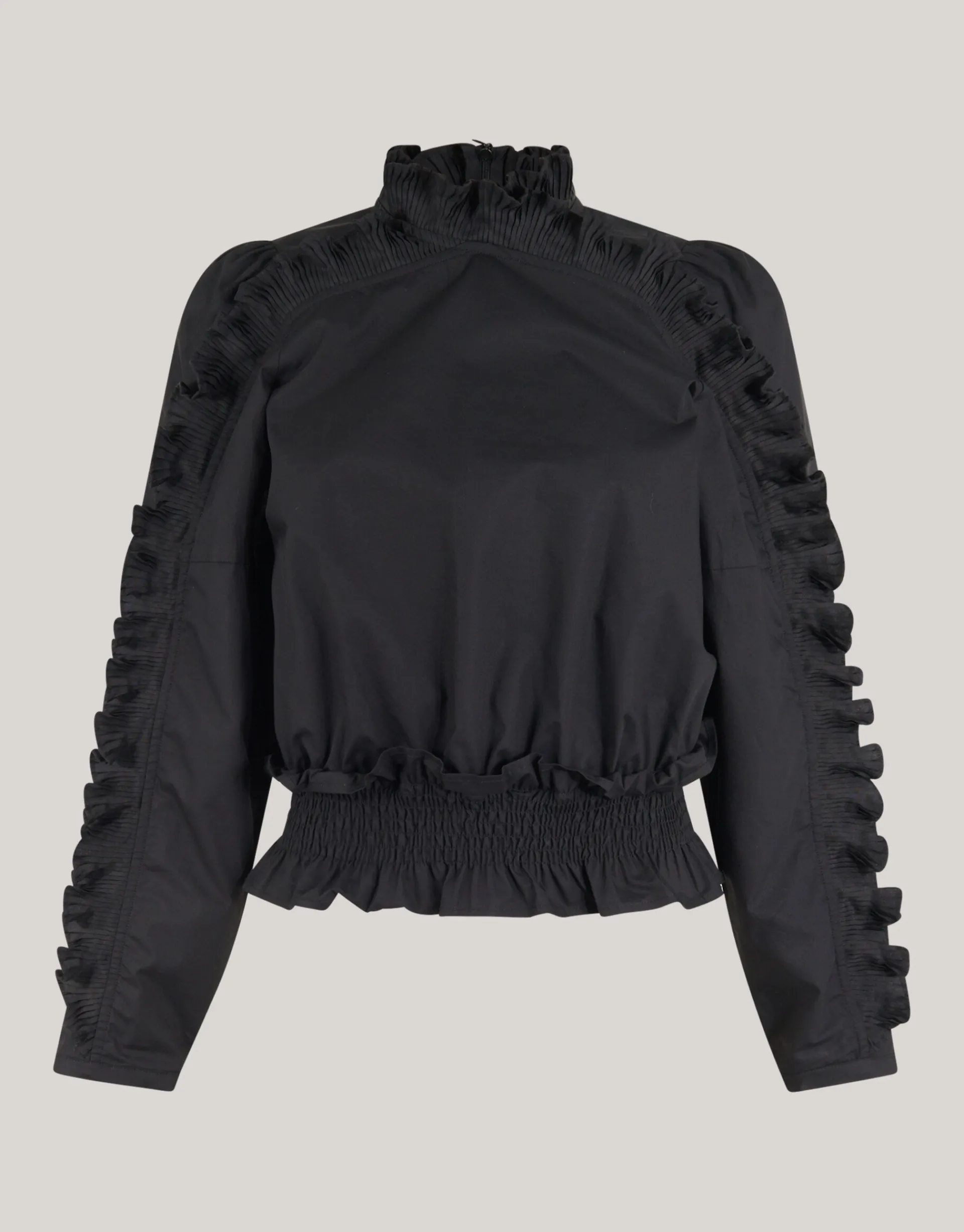 Shoeby Ruffle Top Zwart<DAMES Tops