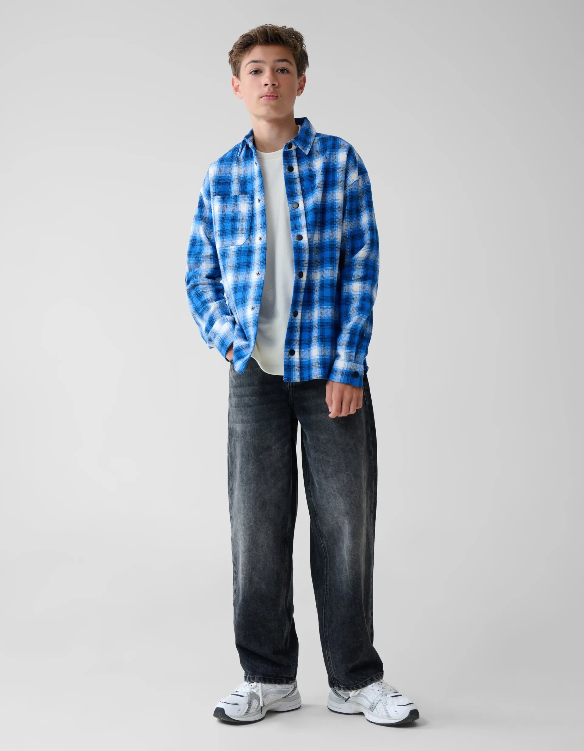 Shoeby Ruiten Overshirt Blauw< Jacks