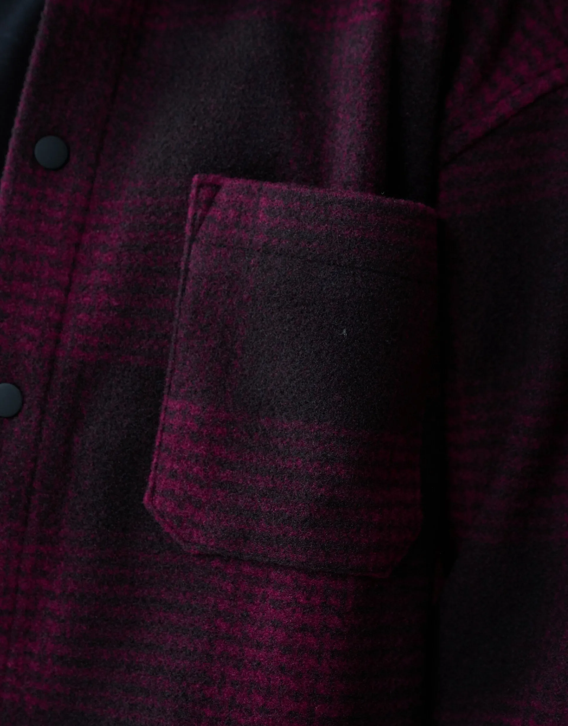 Shoeby Ruiten Overshirt Donkerrood< Overhemden