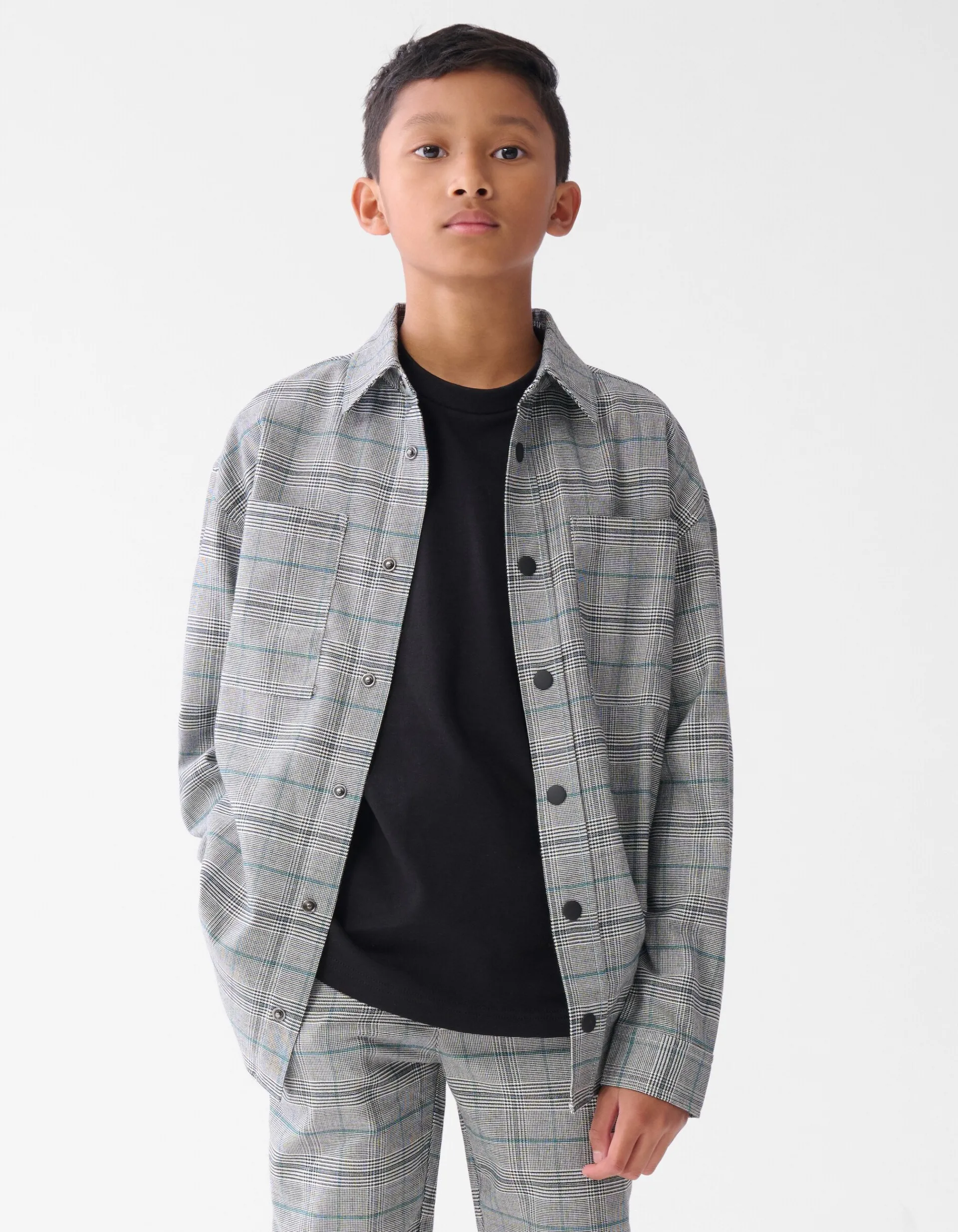 Shoeby Ruiten Overshirt Grijs< Jacks