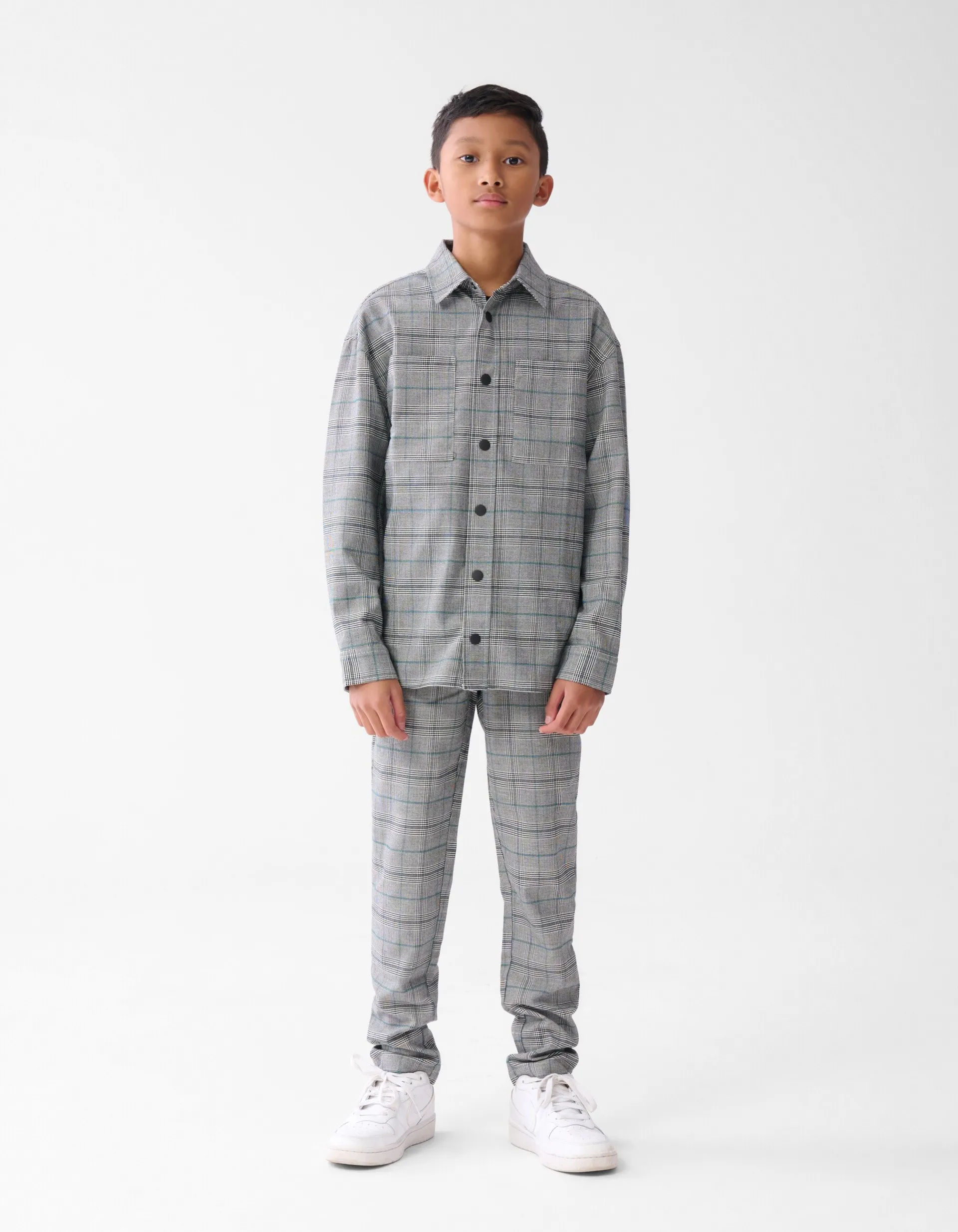 Shoeby Ruiten Overshirt Grijs< Jacks