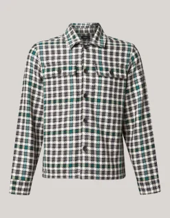 Shoeby Ruiten Overshirt Groen<Heren Overshirts