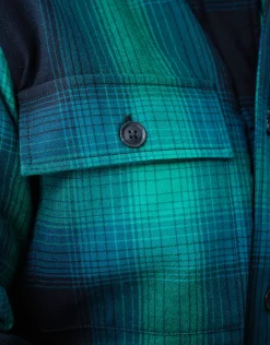 Shoeby Ruiten Padded Overshirt Groen<Heren Overshirts|Overhemden
