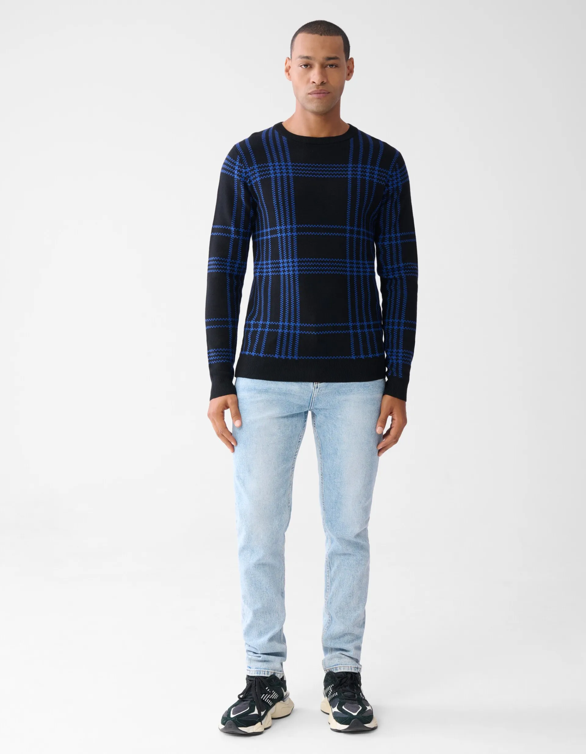 Shoeby Ruiten Trui Zwart<Heren Truien En Sweaters