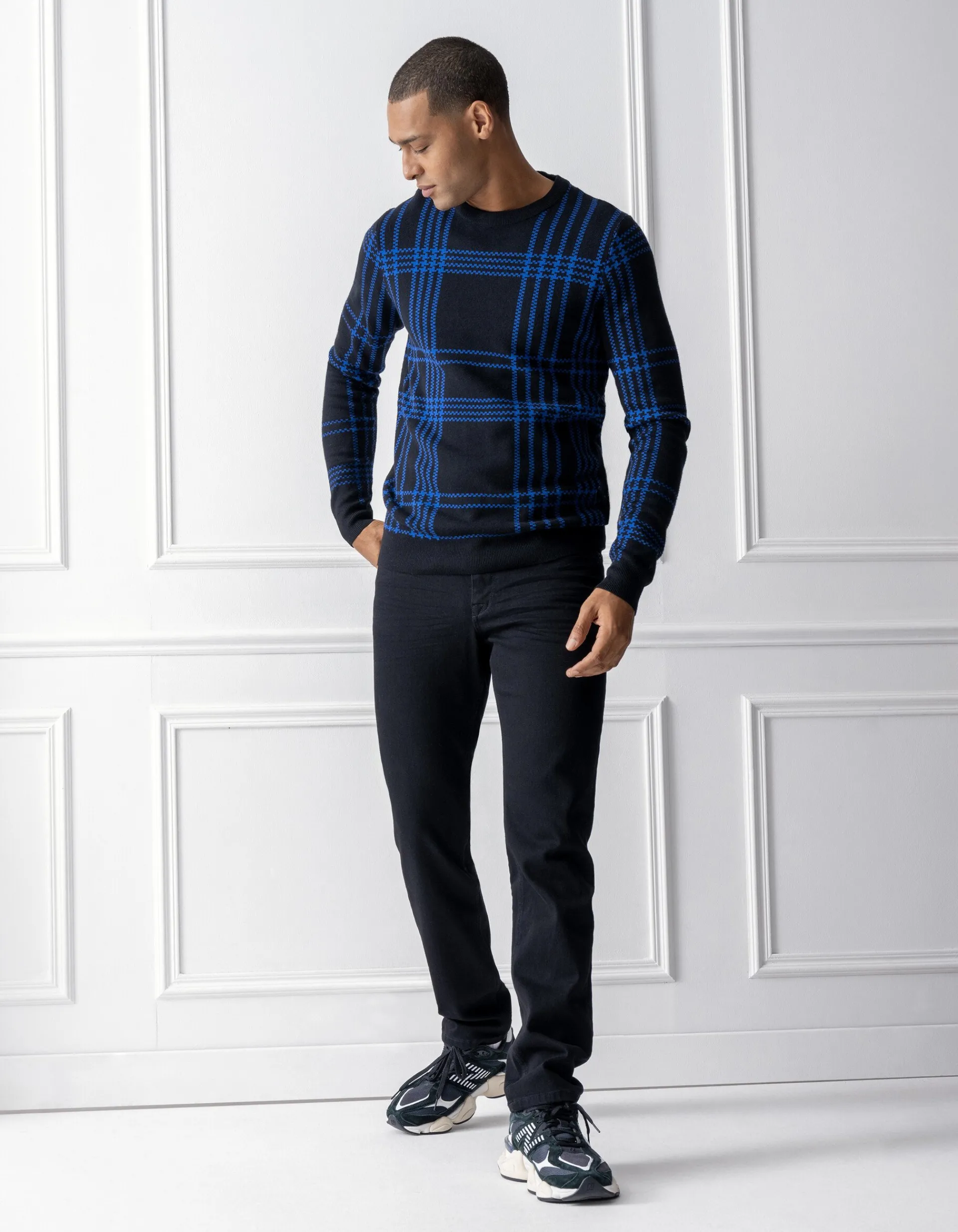 Shoeby Ruiten Trui Zwart<Heren Truien En Sweaters