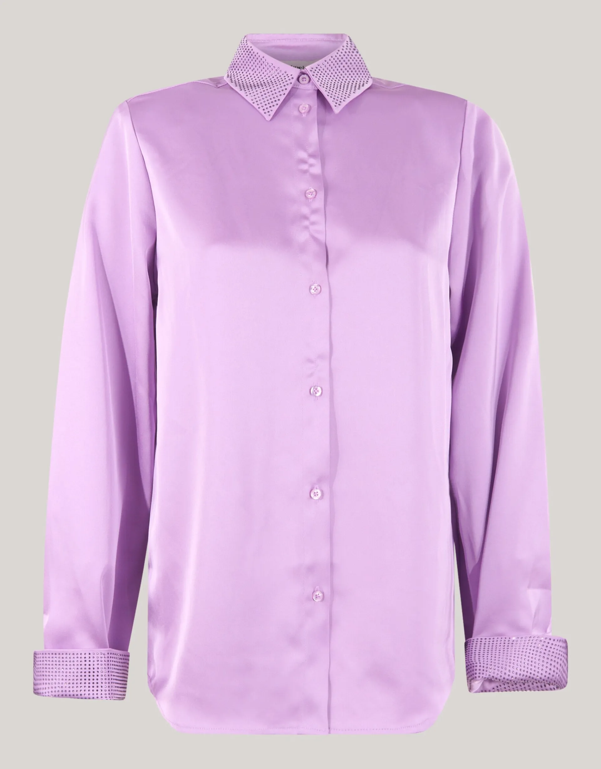 Shoeby Satijnen Blouse Lichtpaars By Lizzy<DAMES Blouses