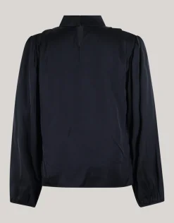 Shoeby Satijnen Blouse Zwart<DAMES Blouses