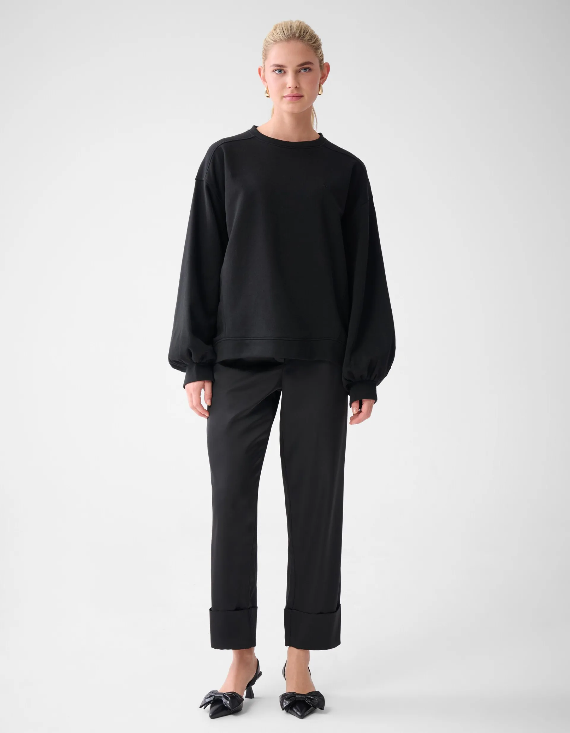 Shoeby Satijnen Broek Zwart By Lonneke<DAMES Broeken