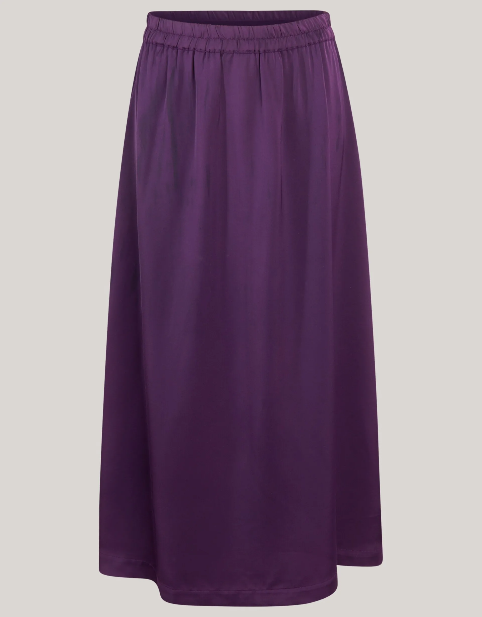 Shoeby Satijnen Maxi Rok Donkerpaars<DAMES Rokken