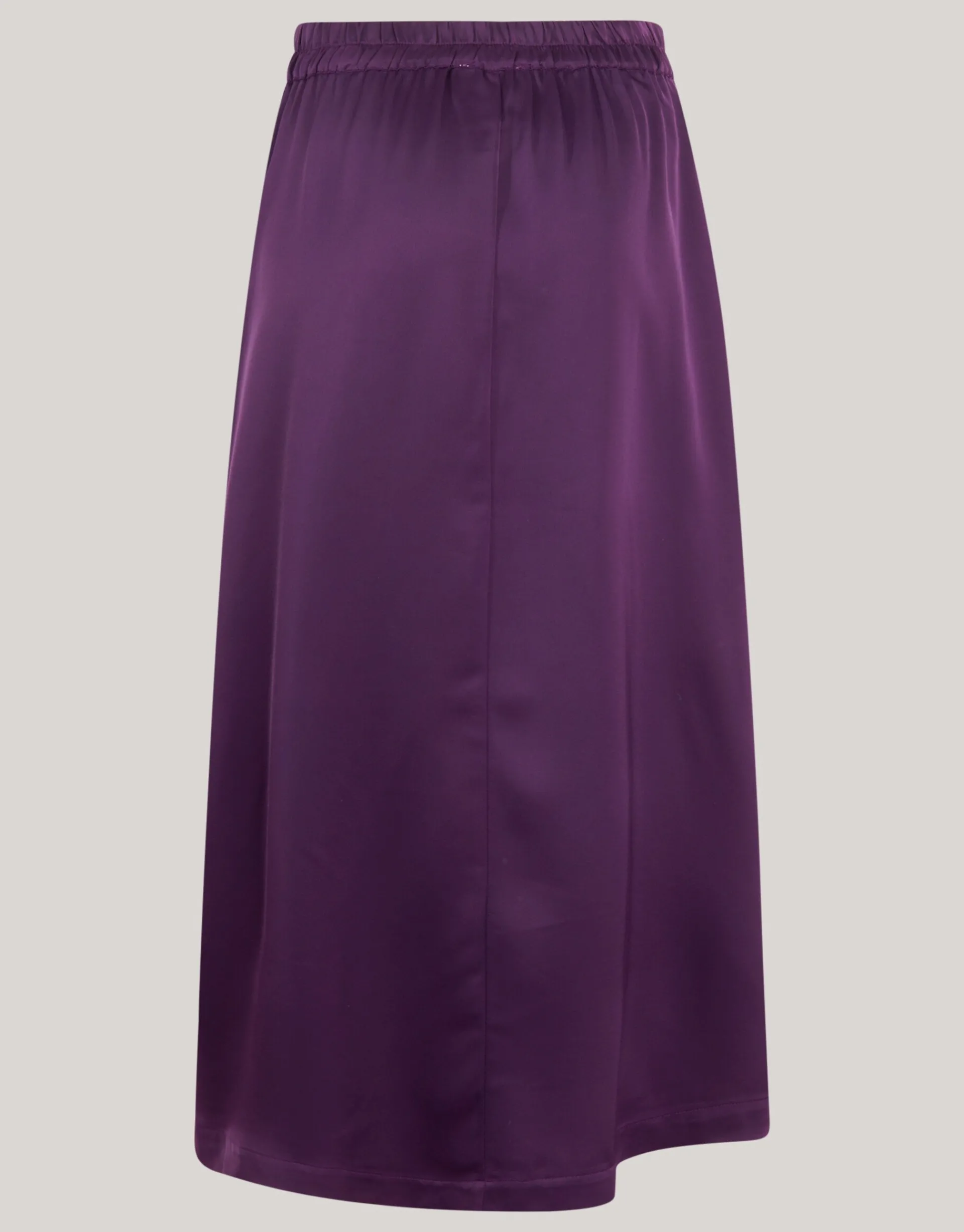 Shoeby Satijnen Maxi Rok Donkerpaars<DAMES Rokken