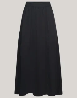 Shoeby Satijnen Maxi Rok Zwart<DAMES Rokken