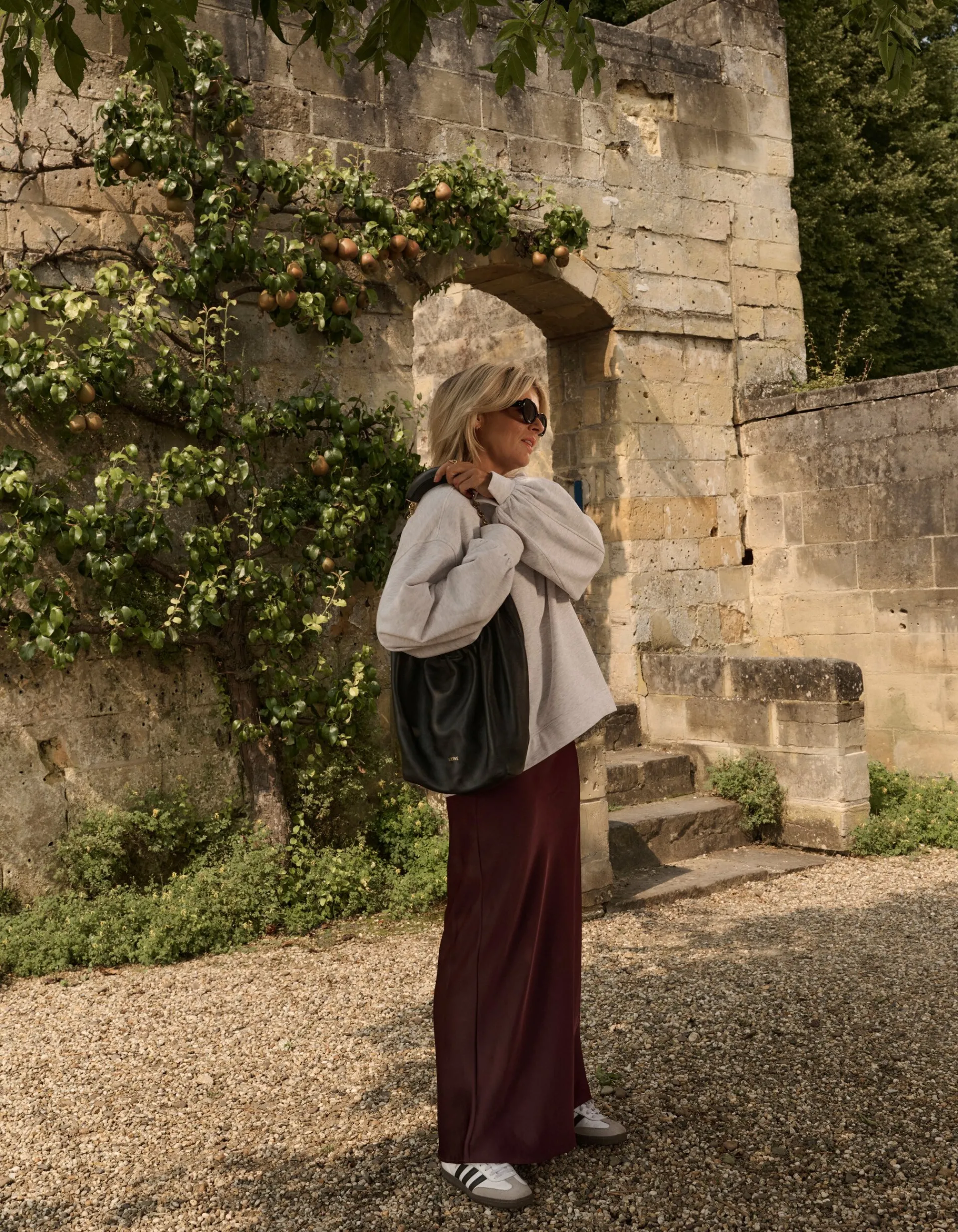 Shoeby Satijnen Rok Donkerrood By Lonneke<DAMES Rokken