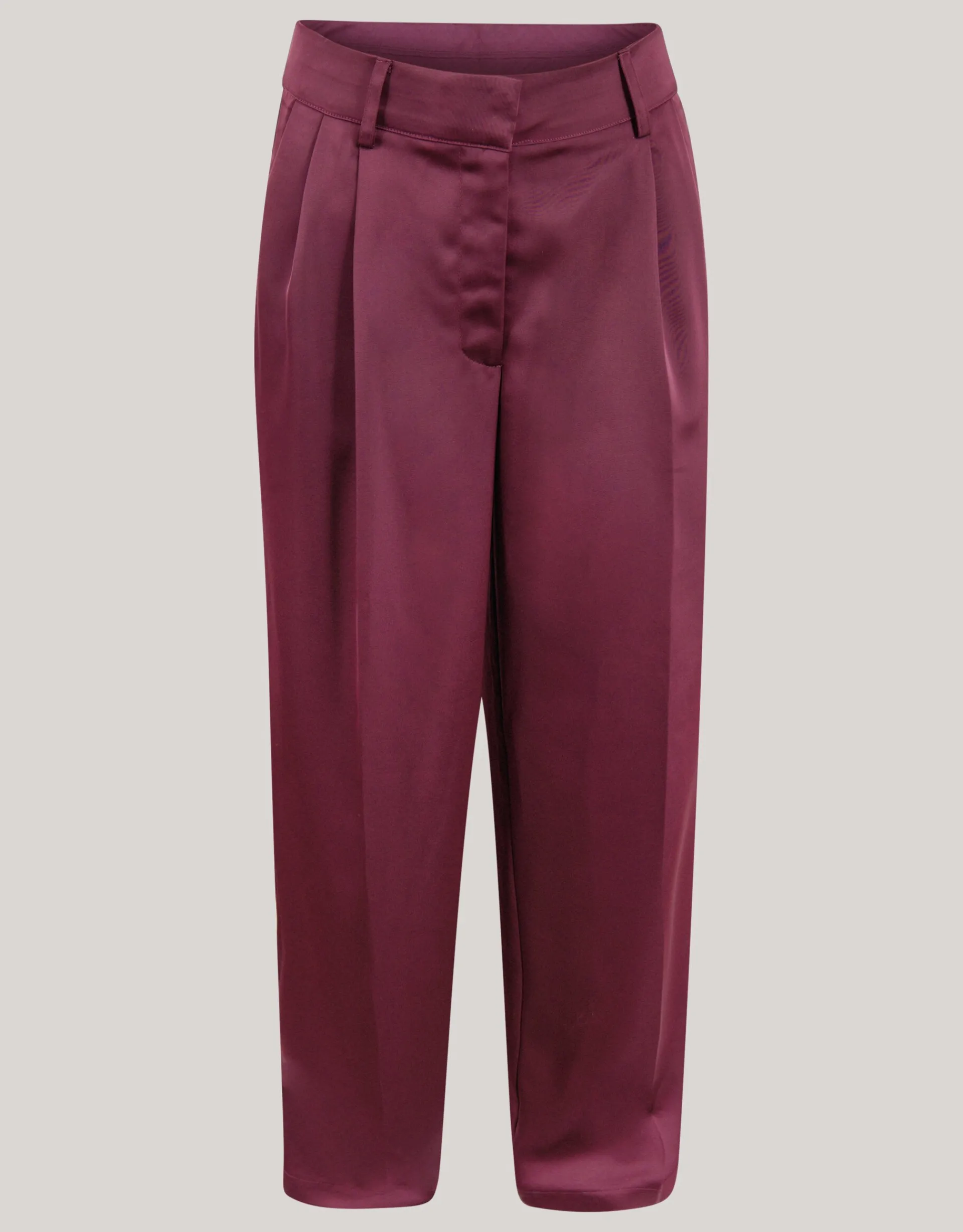 Shoeby Satijnen Wide Leg Broek Donkerrood By Lonneke<DAMES Broeken