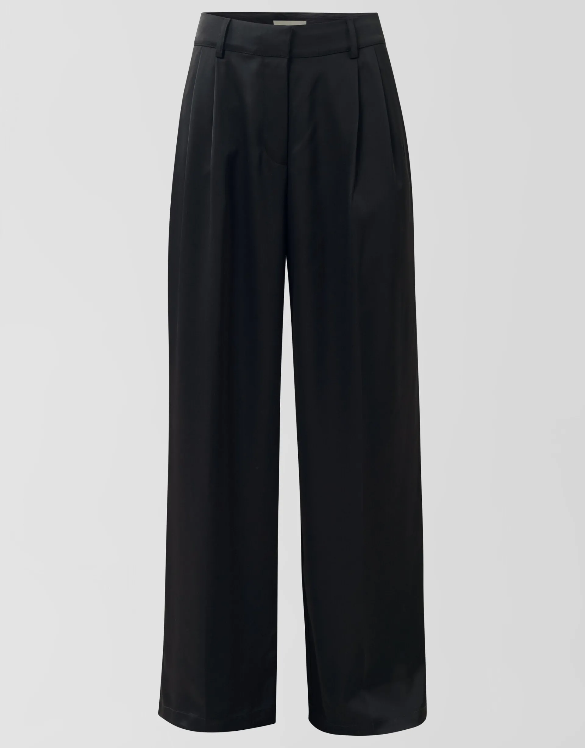 Shoeby Satijnen Wide Leg Broek Zwart<DAMES Broeken