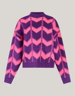 Shoeby Sequin Dames Trui Paars By Furmey<DAMES Truien En Sweaters