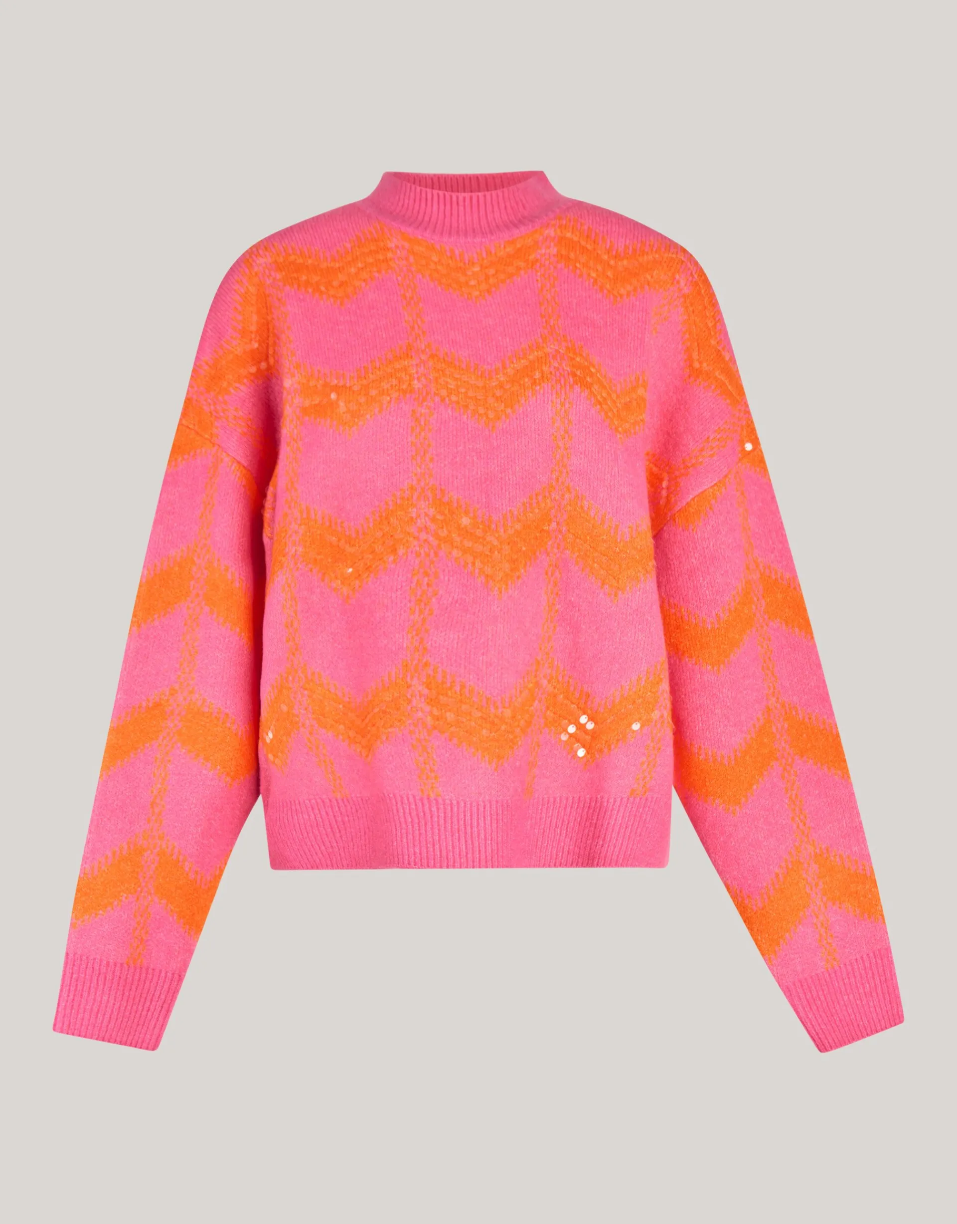 Shoeby Sequin Dames Trui Roze By Furmey<DAMES Truien En Sweaters