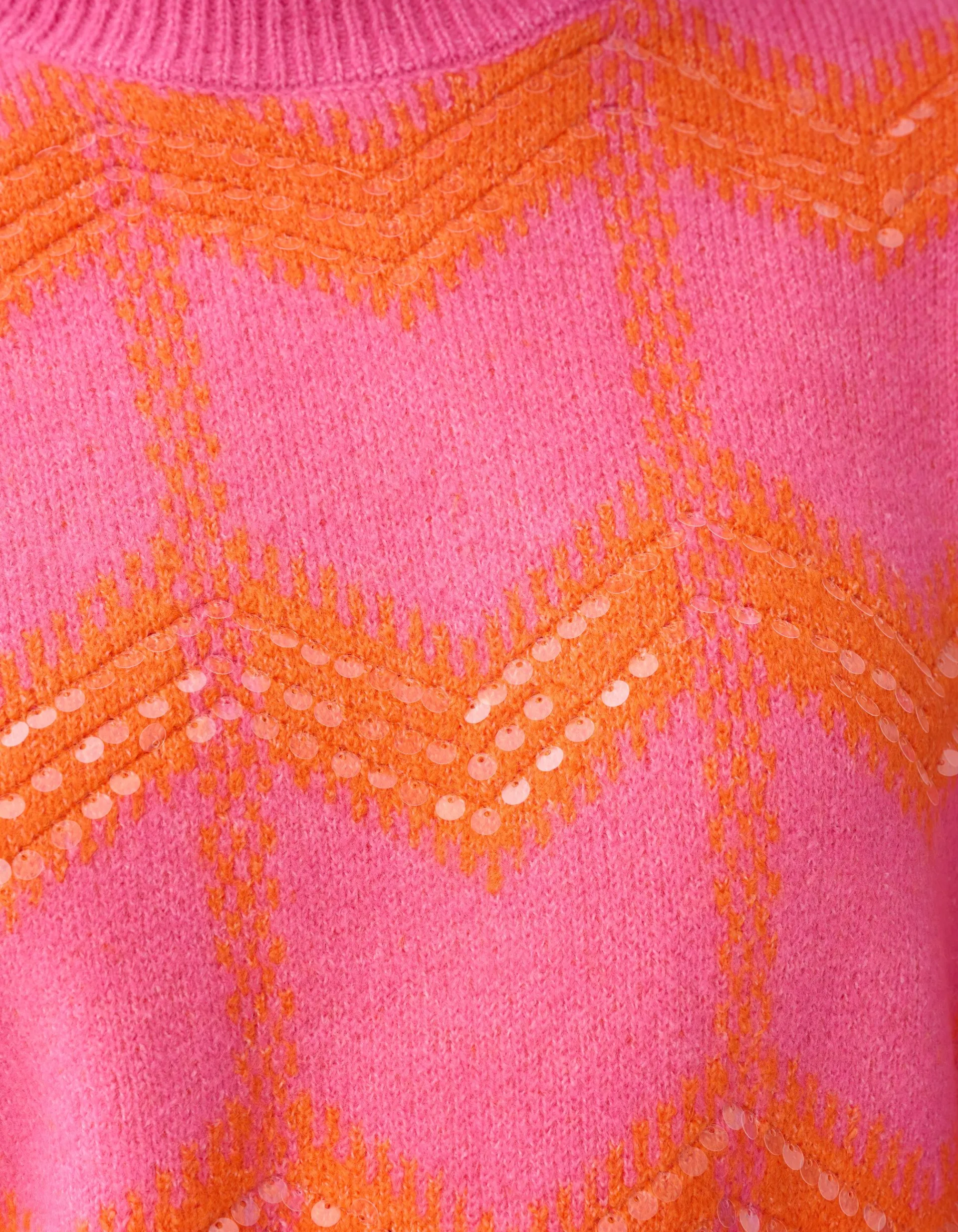 Shoeby Sequin Dames Trui Roze By Furmey<DAMES Truien En Sweaters