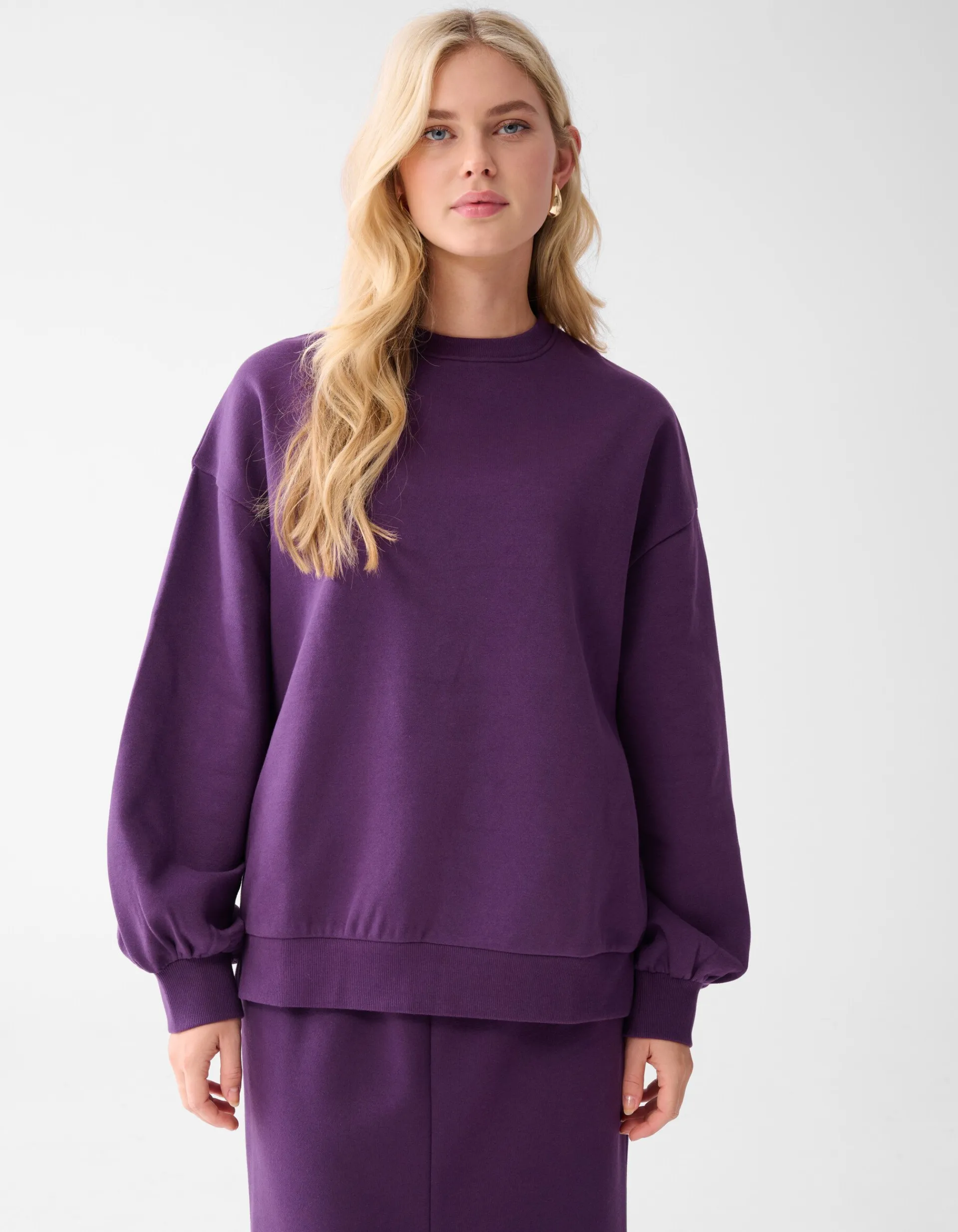 Shoeby Set Sweater Donkerpaars<DAMES Truien En Sweaters