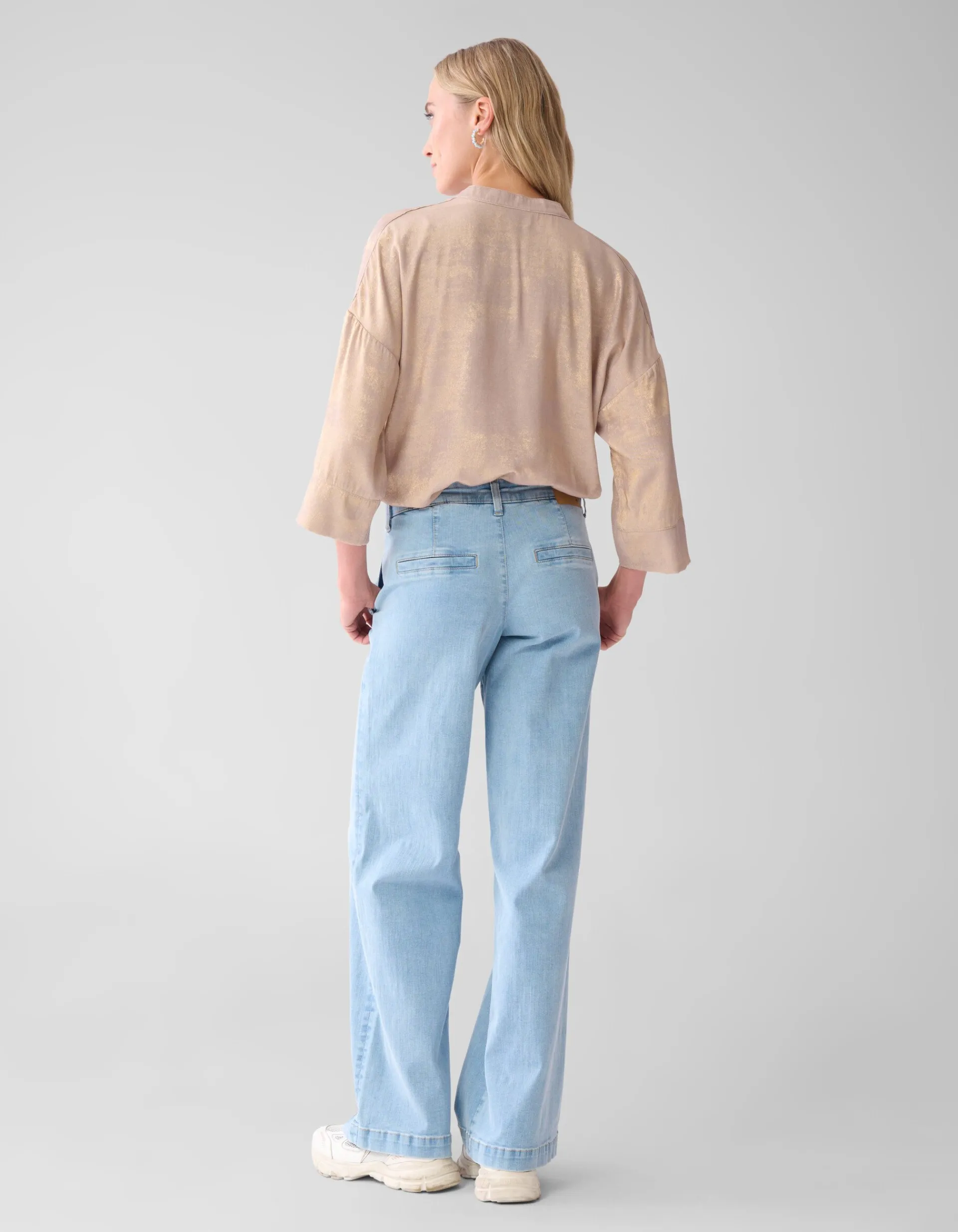 Shoeby Shine Wide Blouse Goud<DAMES Blouses