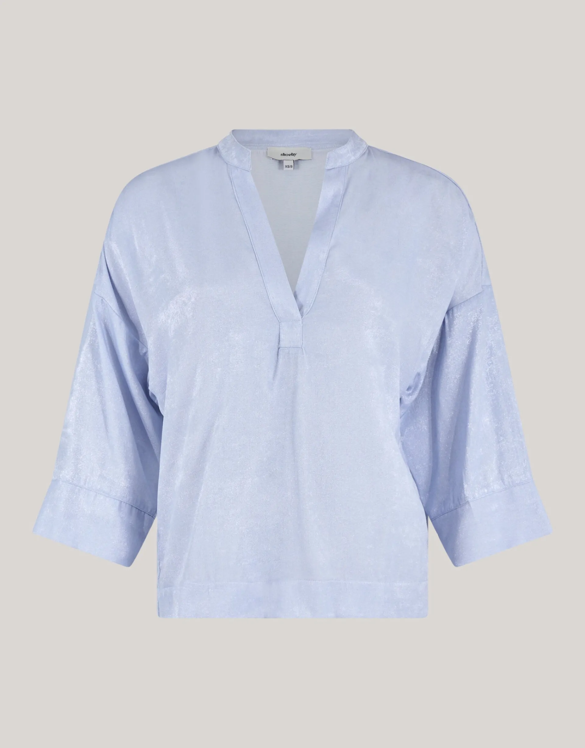 Shoeby Shine Wide Blouse Lichtblauw<DAMES Blouses