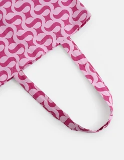 Shoeby Logo Shopper Roze<DAMES Tassen