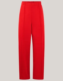 Shoeby Side Stripe Broek Rood<DAMES Broeken